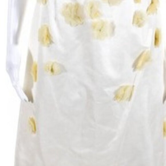 RAFAEL CENNAMO Haute Couture * Open Back Floral Fringe Silk Cocktail Dress - Picture 7 of 9